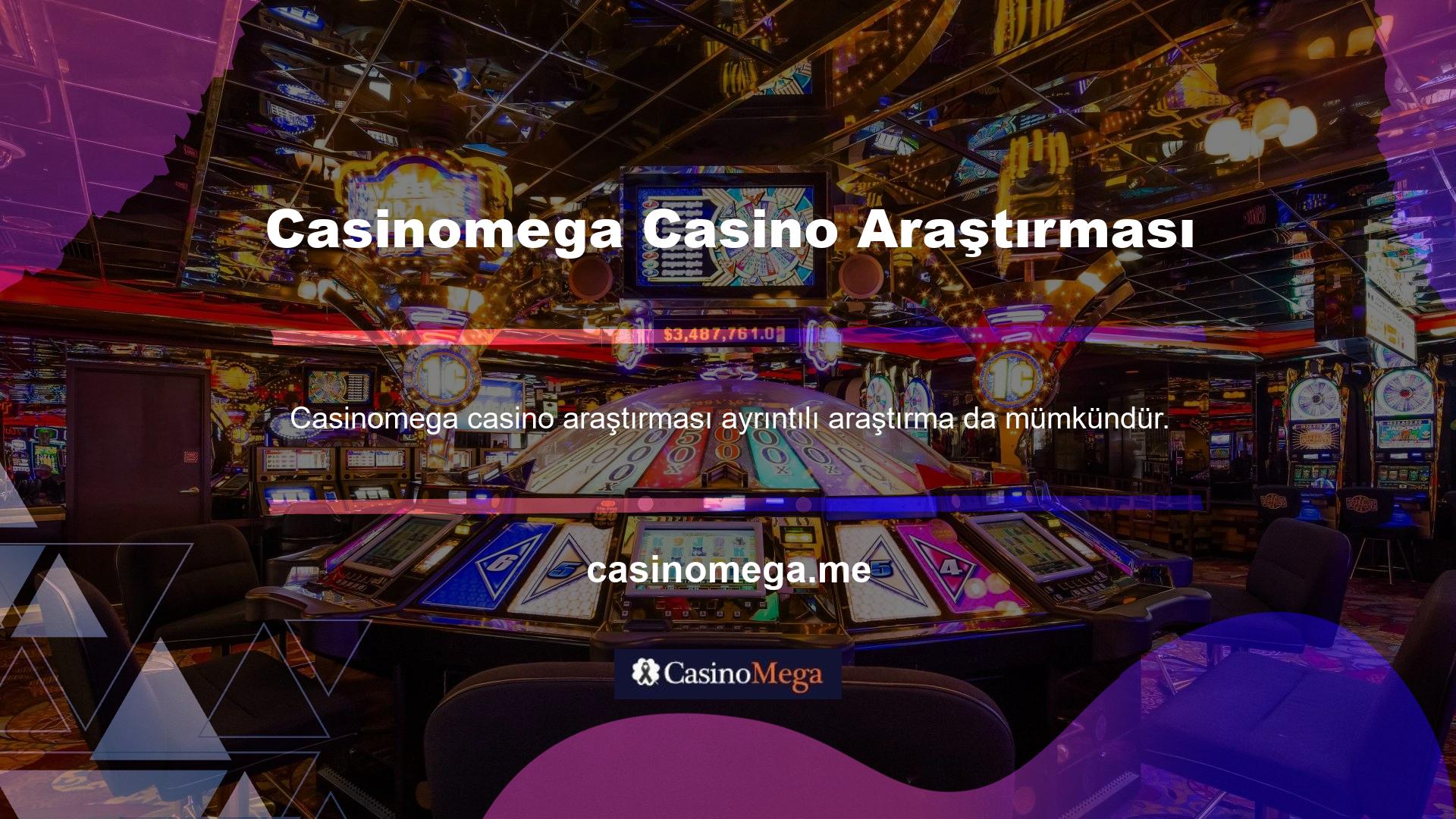 Casino oyunları oynamak için, siteye kayıt tamamen boş bir zamandır