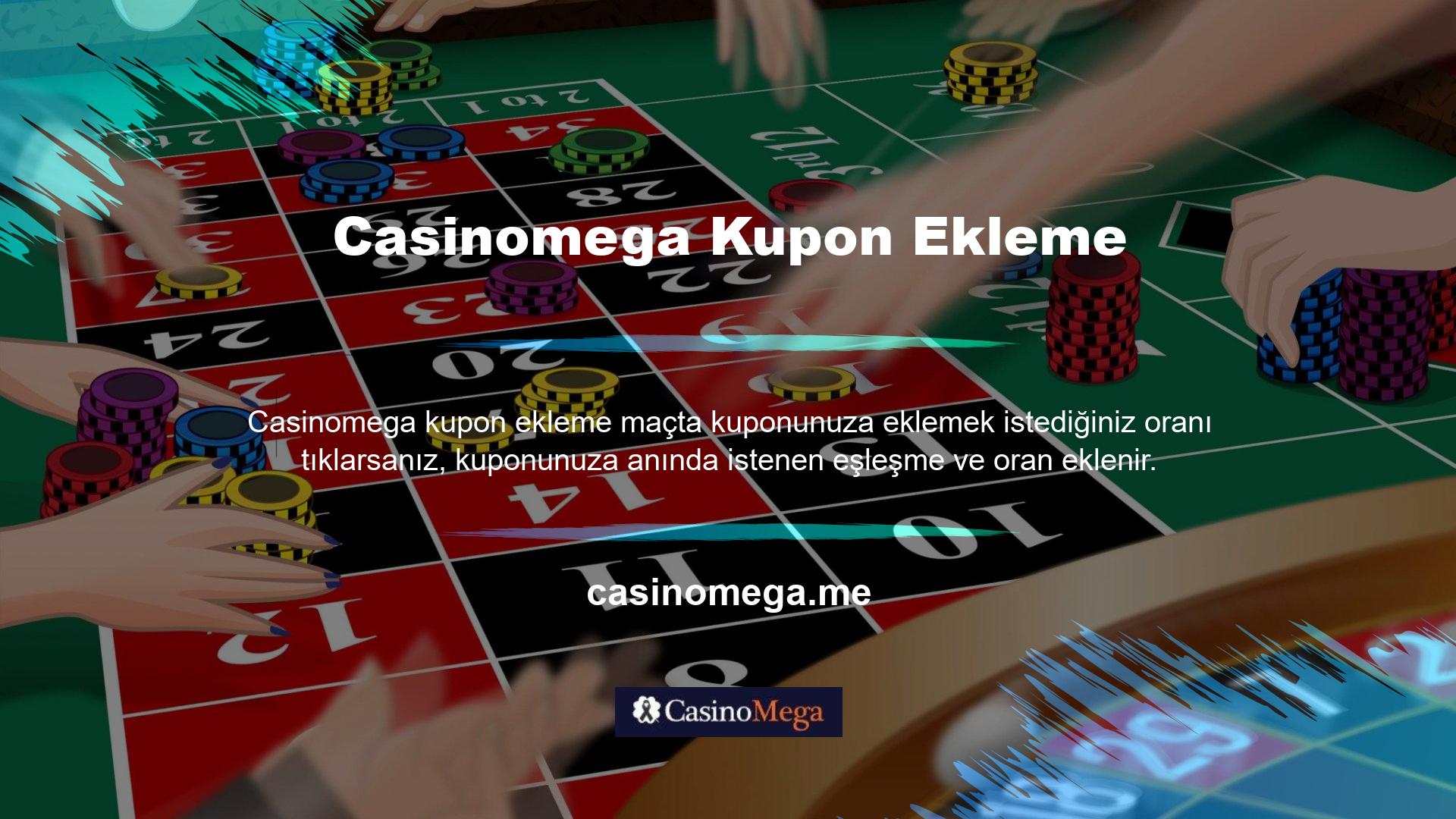 Bu maçtan sonra, diğer maçların tamamında aynı prosedürü uygulayarak kuponunuzu hazırlayabilirsiniz